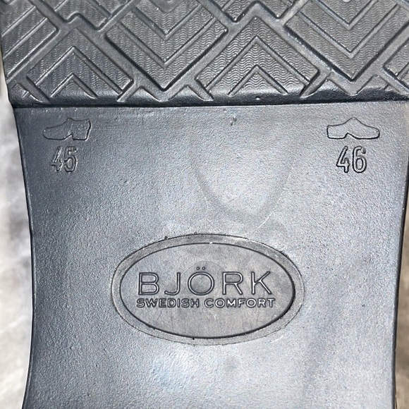 Bjork Swedish Comfort Brown Patent Leather Clogs.  Size EU‎ 45/46 - US 11/12. main image 6